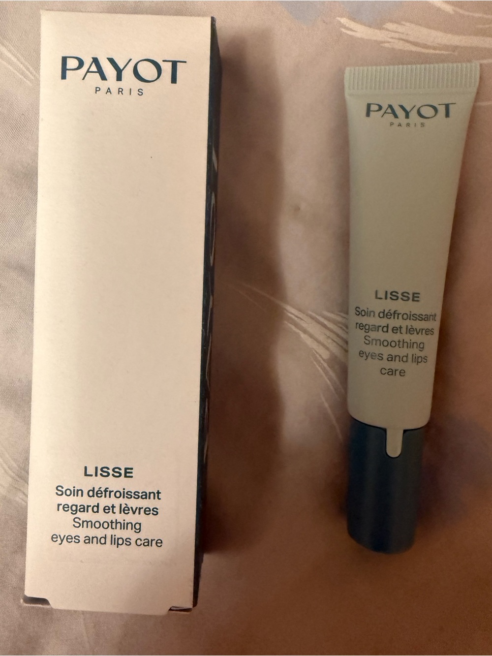 PAYOT Lisse Smoothing Eyes & Lips Care Cream Wrinkles Hyaluronic 0.5 fl oz